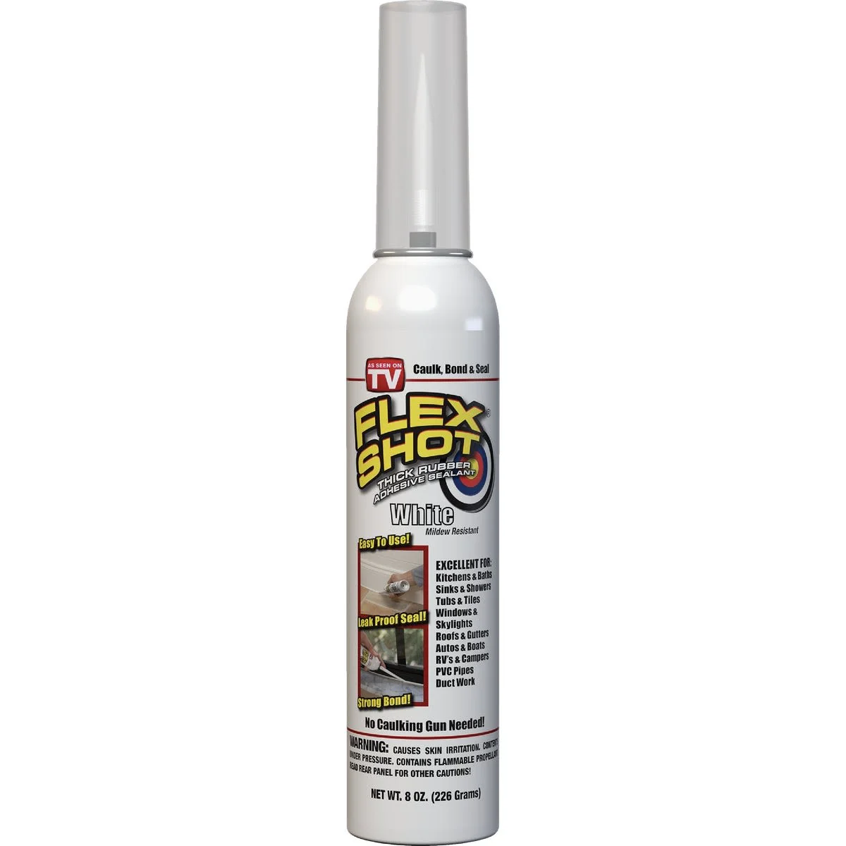 Secure Flex Shot White Adhesive Rubber Sealant 8 oz. Trusted
