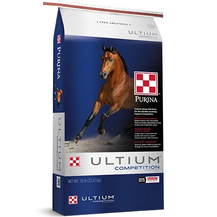 Solid Purina Ultium Competition Horse Formula 50 lb. Official