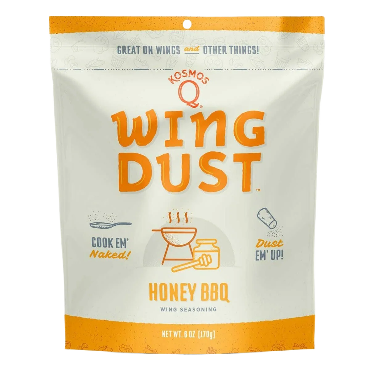 Unique Kosmos Q Honey BBQ Wing Seasoning 6 oz. Fine