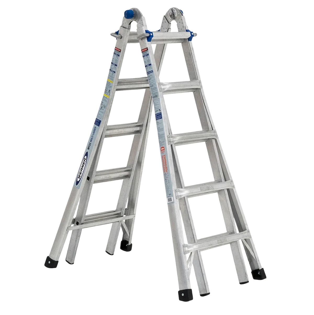 Natural Werner 22 ft. Aluminum Multi-Position Telescoping Ladder Quality
