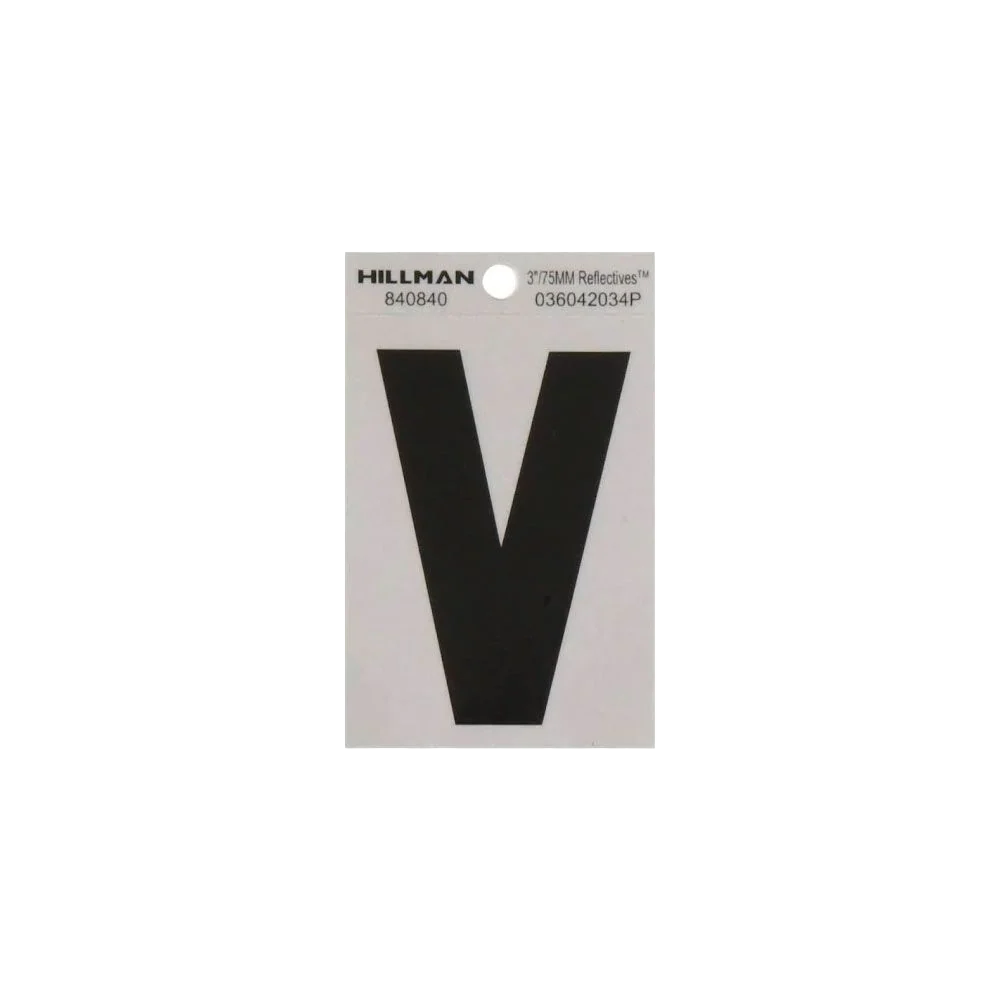 Specialty Hillman 3 In. Black Silver Mylar – Wide Style – Reflective – V High-End