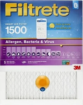User-Friendly Filtretre Allergen Bacteria and Virus Smart Furnace Filter 20 x 20 x 1 Environmentally Friendly