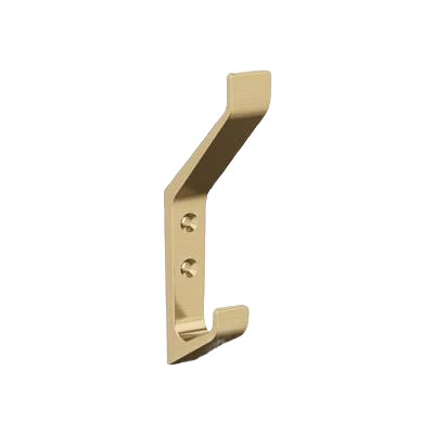 Fashionable Amerock Emerge Two Prong Champagne Bronze Decorative Wall Hook Smart