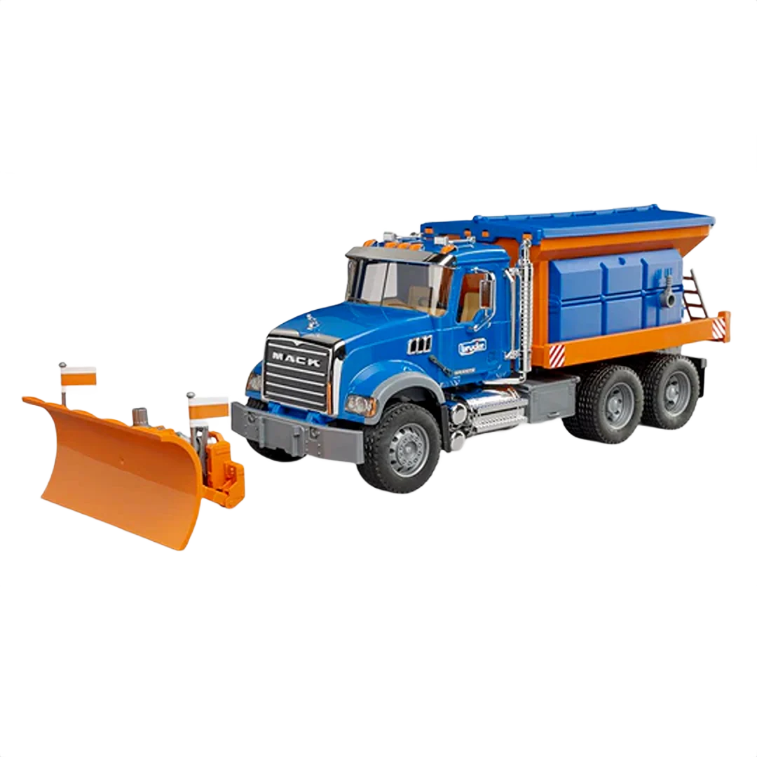 Certified Bruder Mack Granite Snow Plow Truck Refined