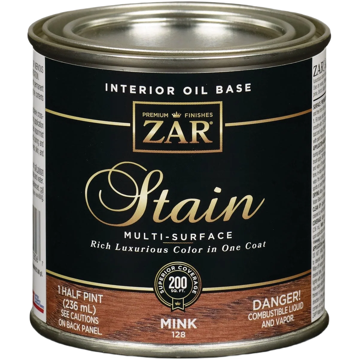 Trendy ZAR® Interior Oil Base Mink Wood Stain 1 2 Pint Sustainable