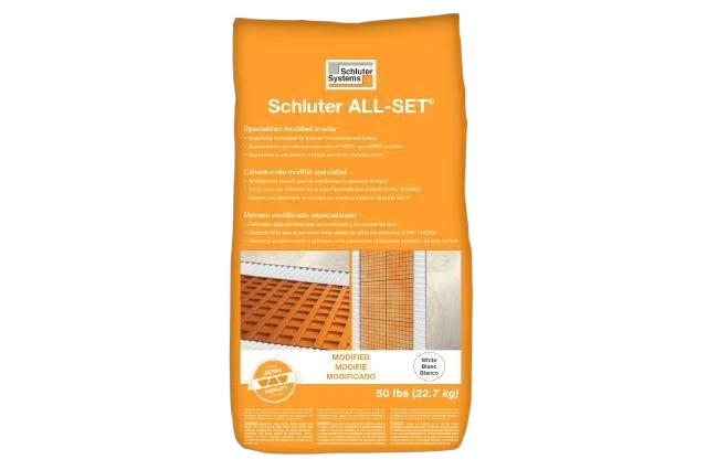 Reliable Schluter White All-Set Modified Thin-Set Mortar 50 lbs. Flexible