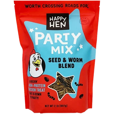 Top-Quality Happy Hen Seed Worm Party Mix Chicken Treat Healthy