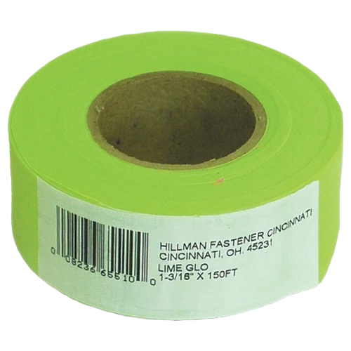 Environmentally Friendly Hillman Lime Flagging Tape Elite