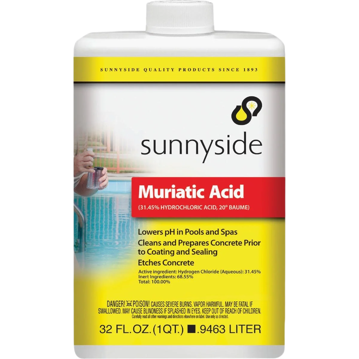 Versatile Sunnyside Muriatic Acid 1 Quart Relaxed