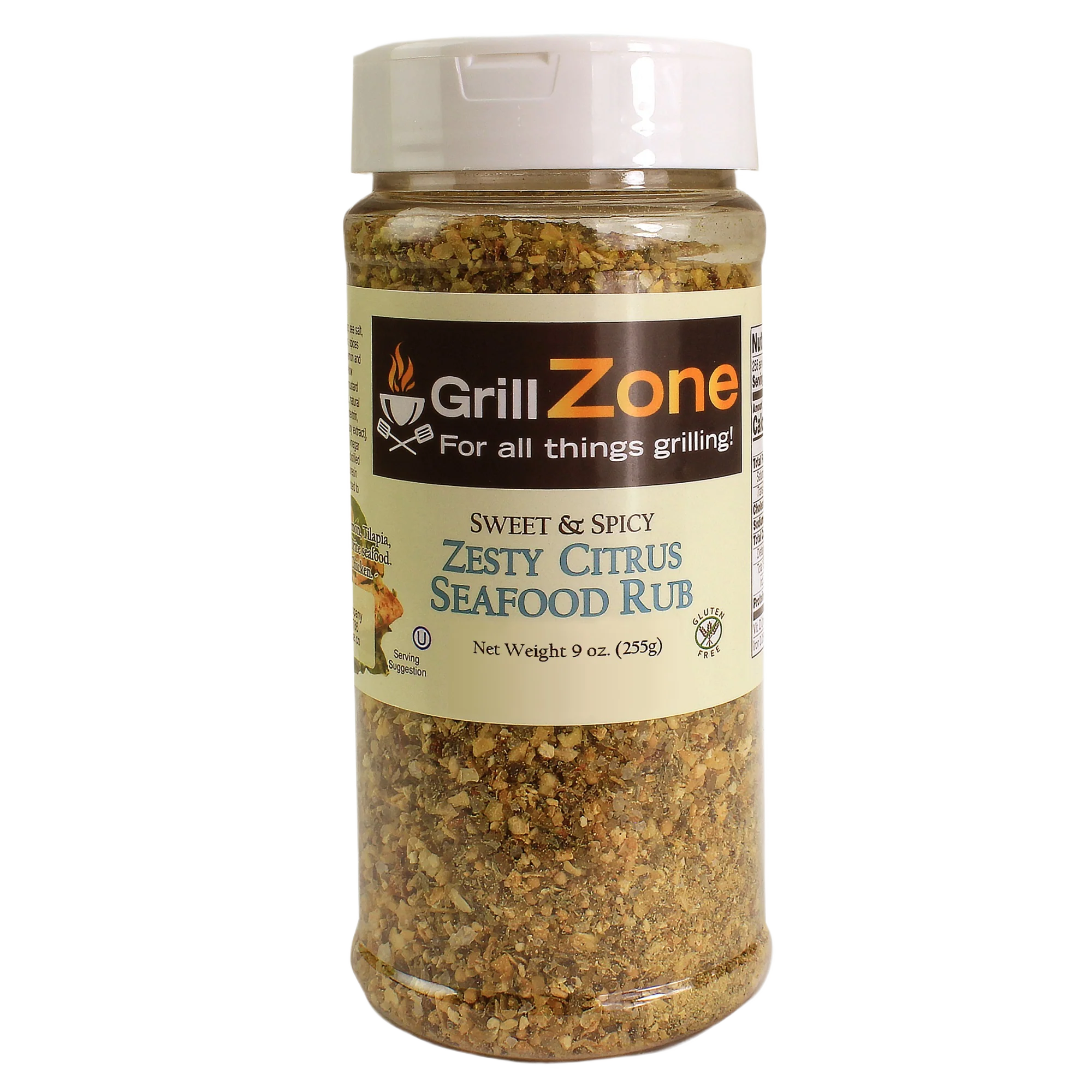 Contemporary Grill Zone Sweet Spicy Zesty Citrus Seafood Rub 9 oz. Solid