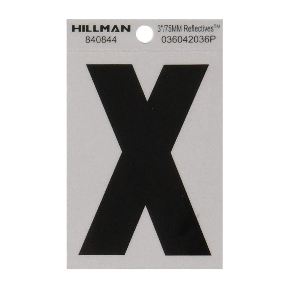 Relaxed Hillman 3 In. Black Silver Mylar – Wide Style – Reflective – X Crafted