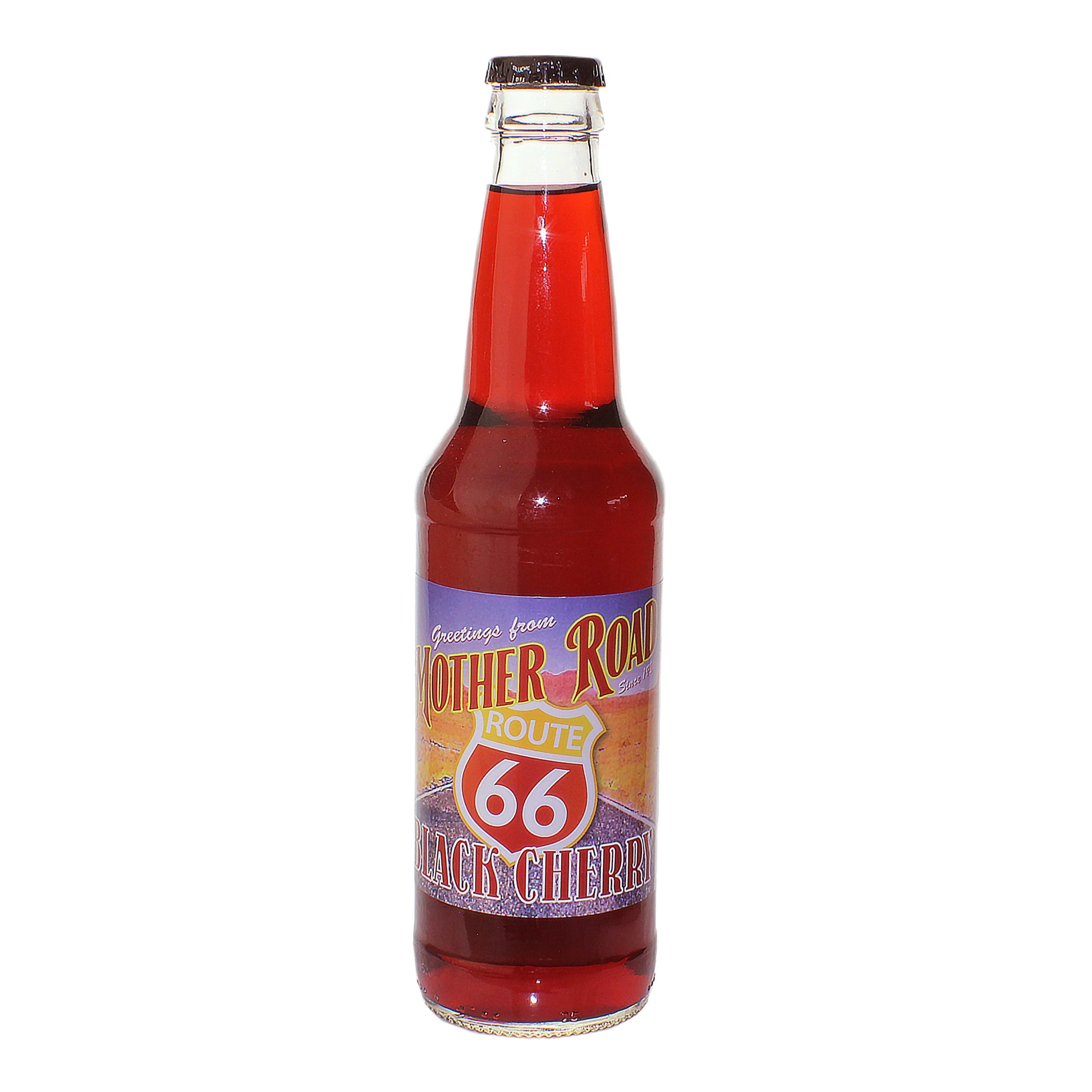 Specialty Mother Road Route 66 Black Cherry Soda 12 oz. Verified