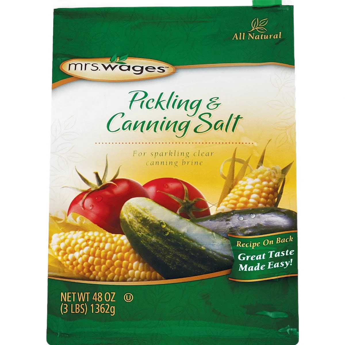 Minimalist Mrs. Wages Canning Pickling Salt 48 oz. Refined