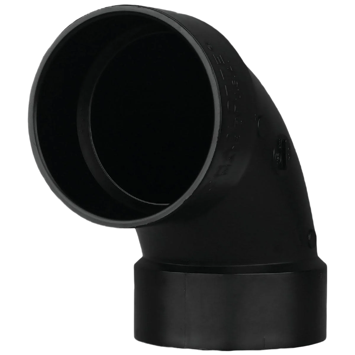 Trusted Charlotte Pipe 4 In. Hub x Hub 90 Deg. Sanitary ABS Elbow Dependable