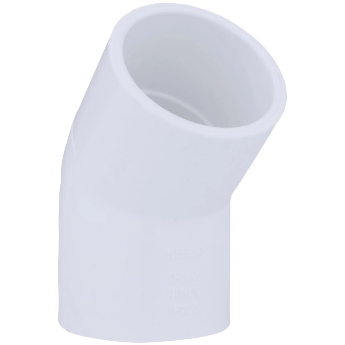 Unique Charlotte Pipe Schedule 40 45 Deg. White PVC Elbow 1-1 4 In. Slip x Slip Smooth