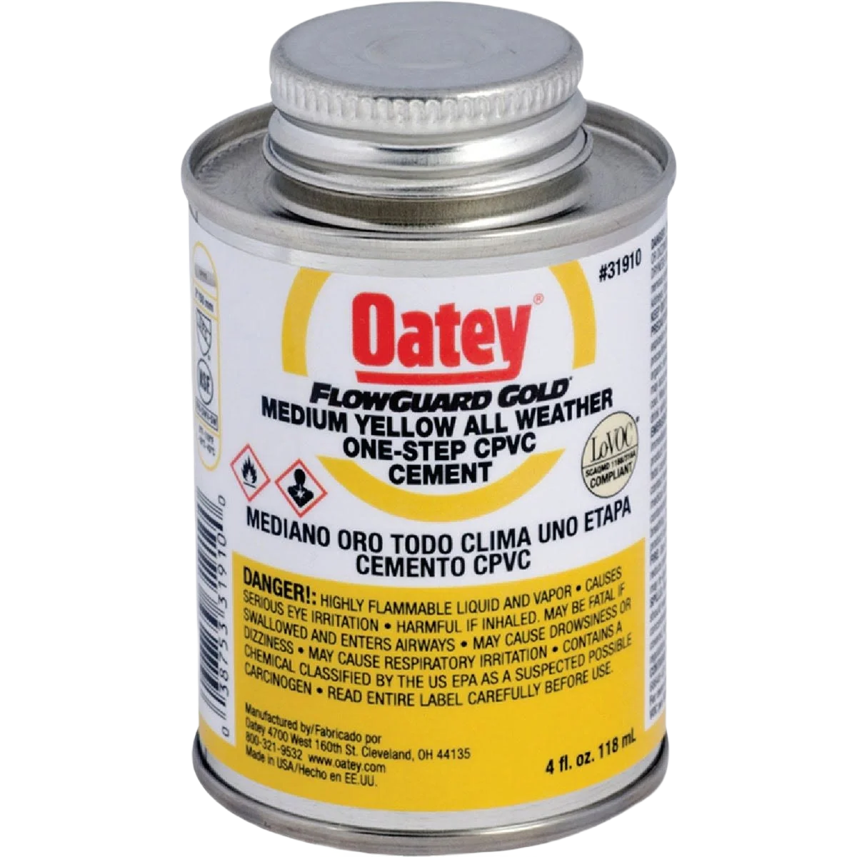Efficient Oatey FlowGuard Gold 4 Oz. CPVC Cement Specialty