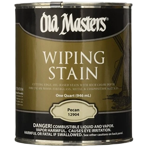 Certified Old Masters Pecan Oil Base Wiping Stain 1 Quart Organic