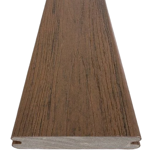 Sophisticated TimberTech 12′ PRO Reserve Collection Grooved Deck Board Dark Roast Smart