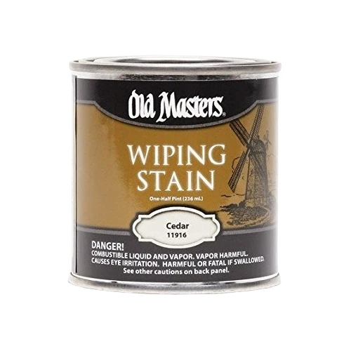 High-Quality Old Masters Cedar Oil Base Wiping Stain 1 2 Pint Elite