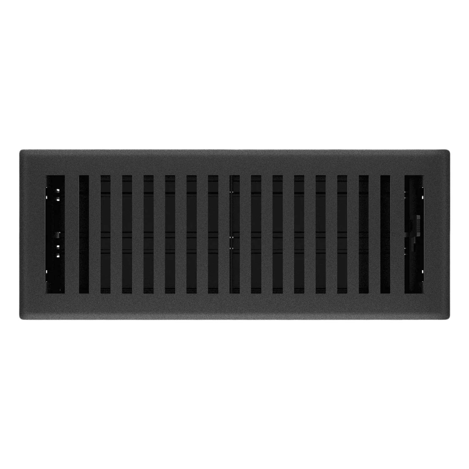 Carefully Designed Imperial 2-1 4 in. x 12 in. Montezuma Floor Register Black Iron Fine