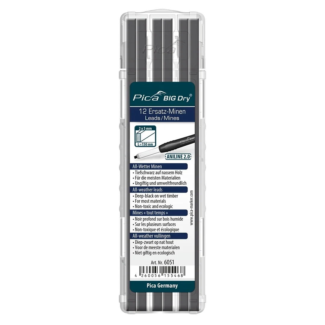 Excellent Pica BIG-Dry ANILINE 2.0 Refill Leads 8PK First-Class