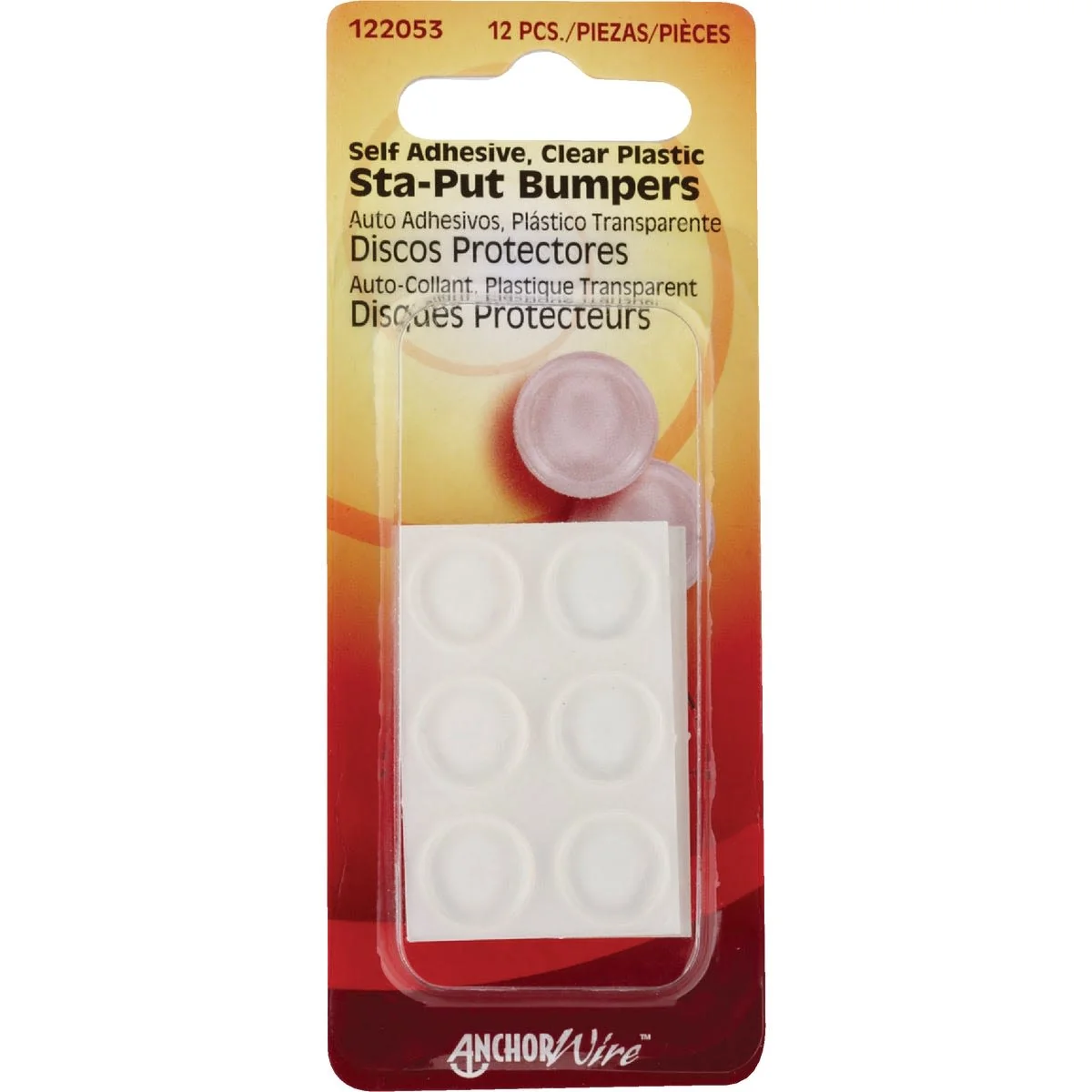 Easy-to-Use Hillman Self-Adhesive Bumper Reusable