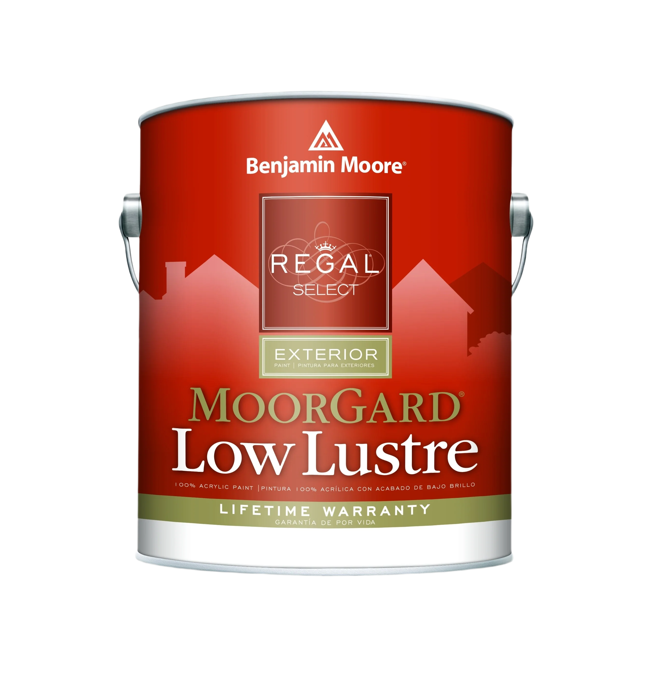 Lightweight Benjamin Moore Moorgard White Low Lustre Exterior Paint 1 Gallon Consistent