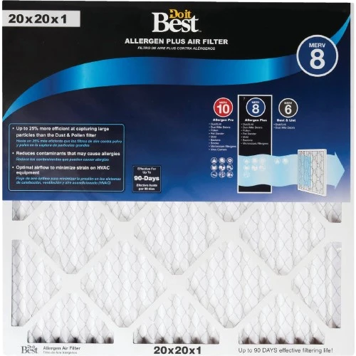 Excellent Do it Efficiency Rated Allergen Plus Furnace Filter 20 x 20 x 1 in. Prestigious