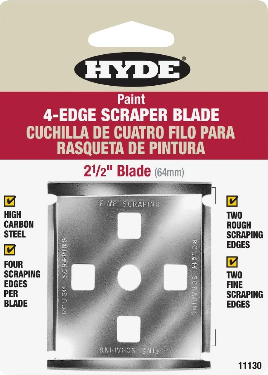 User-Friendly Hyde 2-1 2 in. 4-Edge Scraper Blade High-Performance