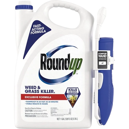 Convenient Roundup 1 Gal. Exclusive Formula Weed Grass Killer with Comfort Wand Luxury