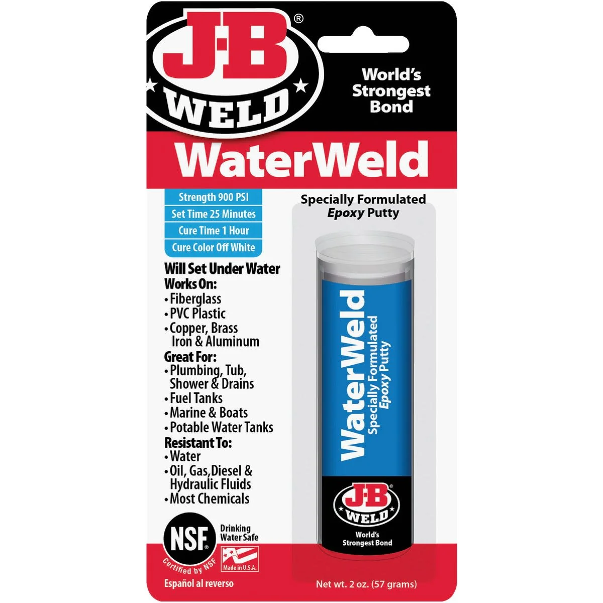 Exclusive J-B Weld Waterweld Epoxy 2 oz. Reliable