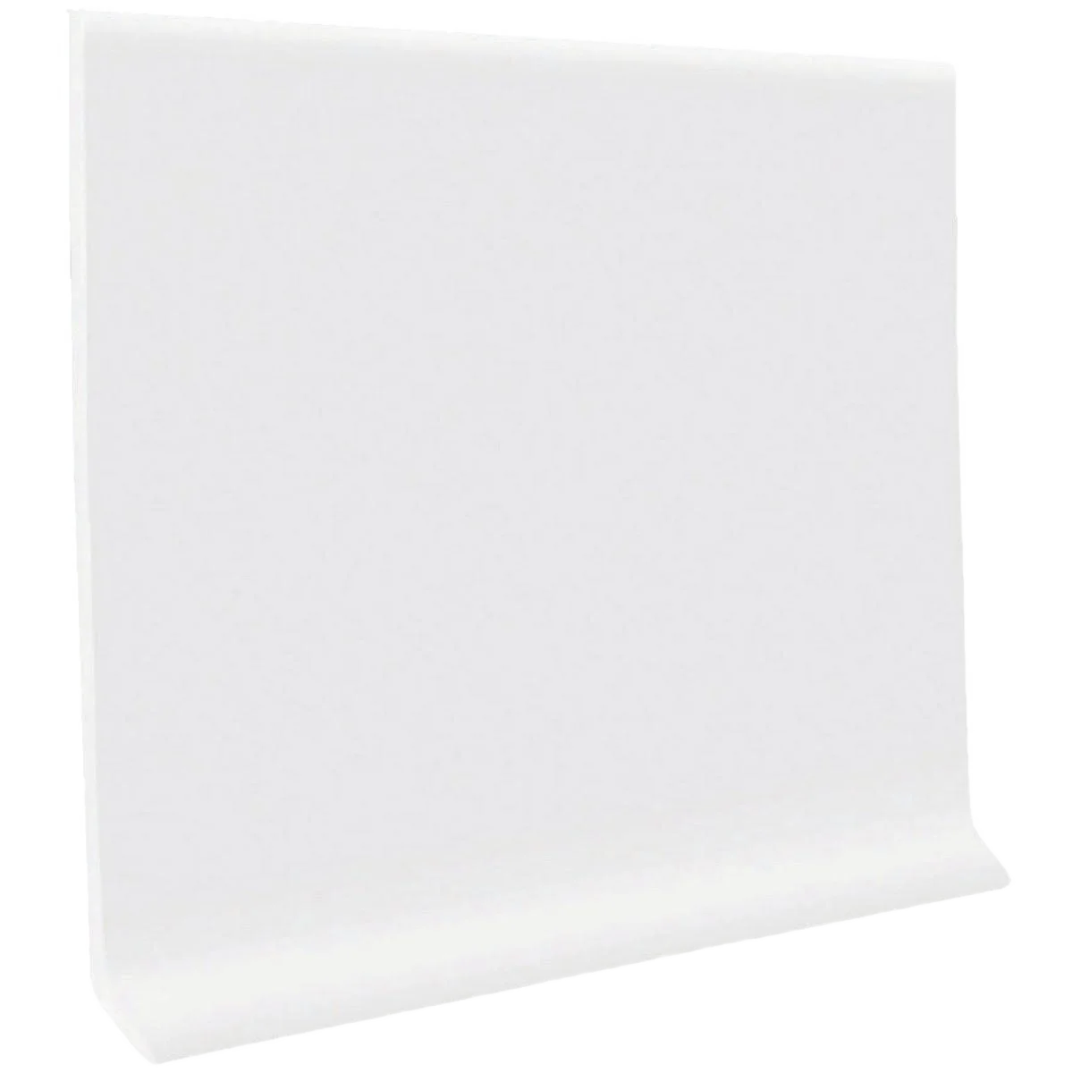 Advanced Roppe Snow White Self-Stick Vinyl Wall Cove Base 4 in. x 4 ft. Eco-Friendly