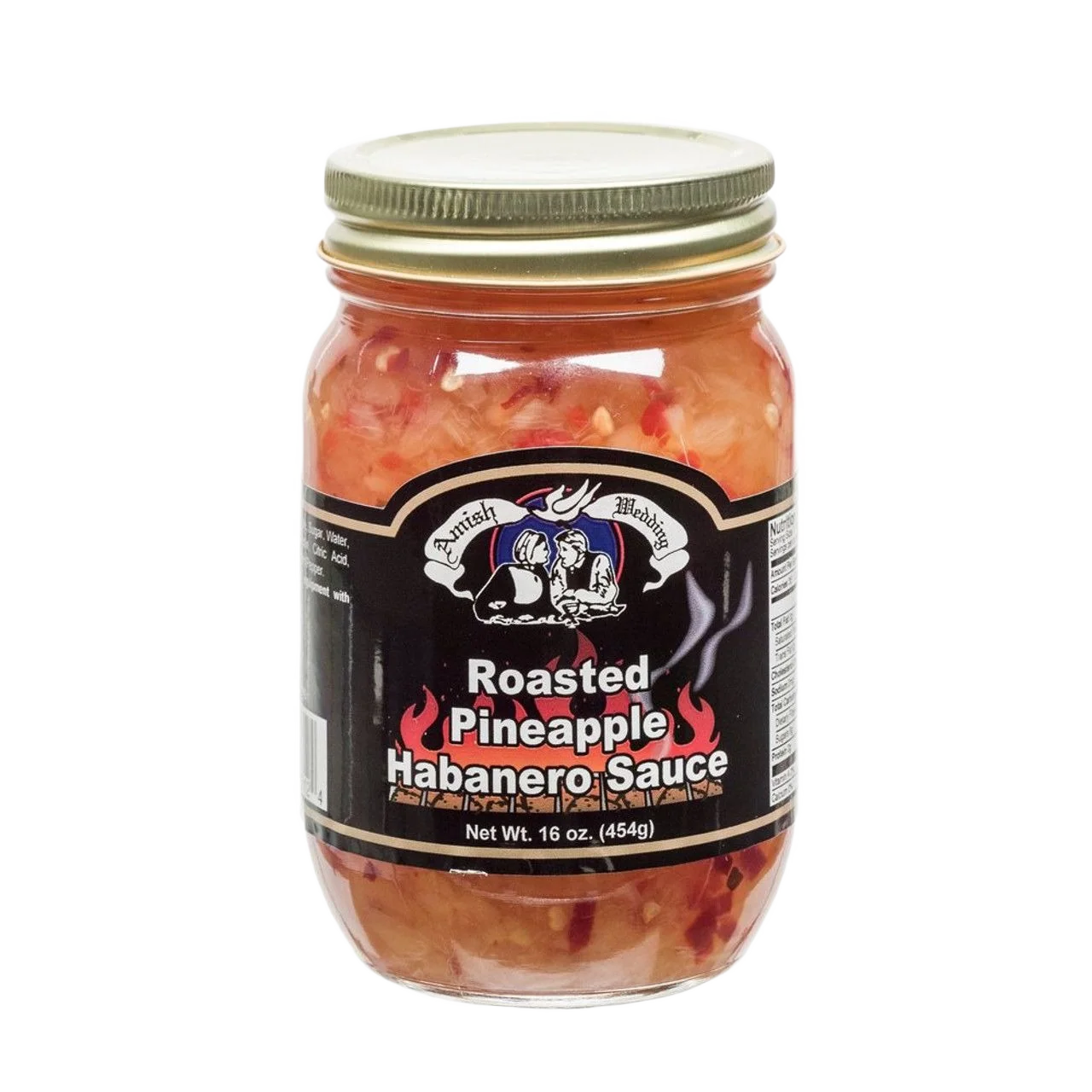 Traditional Amish Wedding Roasted Pineapple Habanero Sauce 16 oz. Lightweight