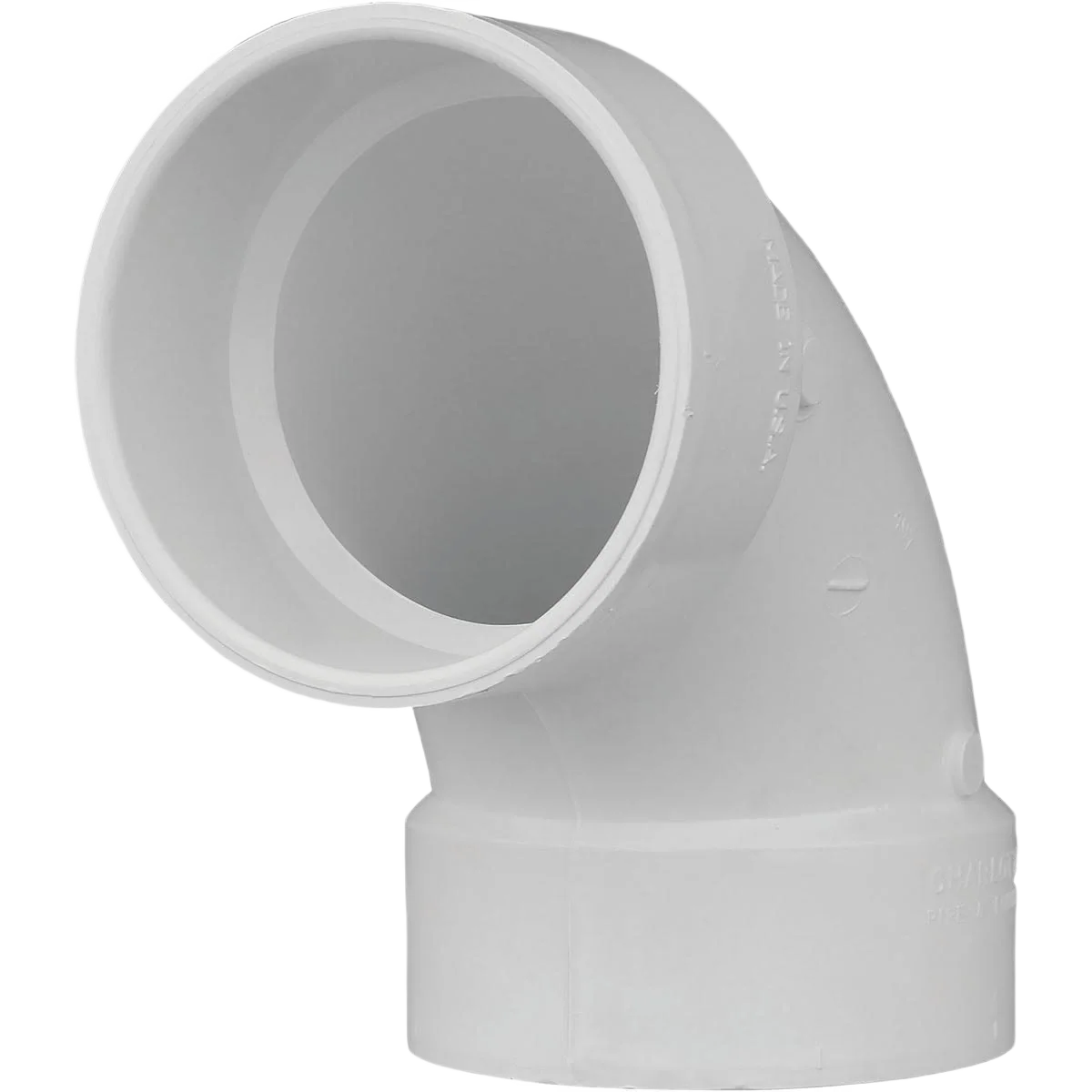 Exceptional Charlotte Pipe 4 In. Schedule 40 90 Deg. PVC DWV Sanitary Elbow Exclusive