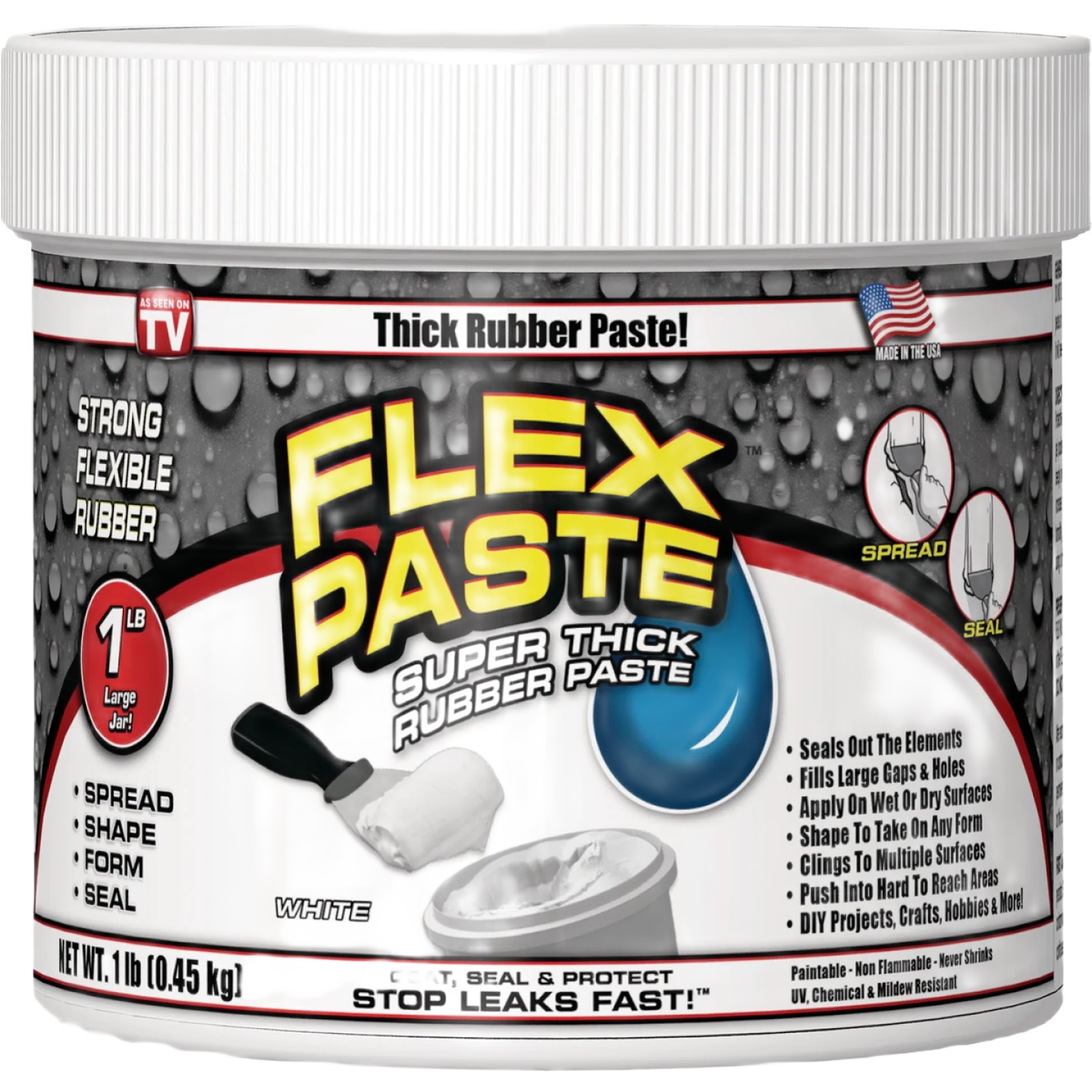Stylish Flex Paste White Rubber Sealant 1 lb. Quality