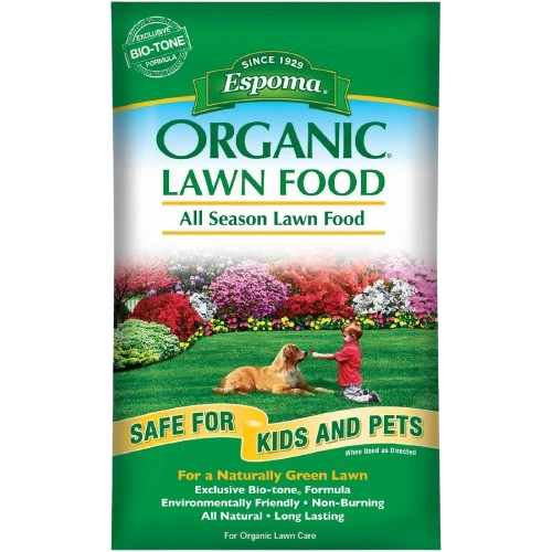 Natural Espoma Organic All Season Lawn Fertilizer 29 lb. Lightweight