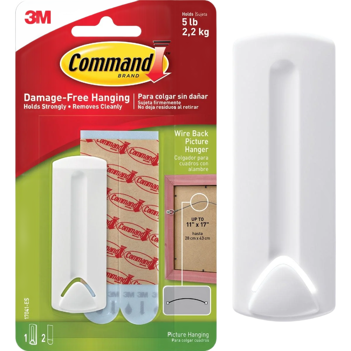 Official 3M Command Wire-Backed Adhesive Picture Hanger Consistent