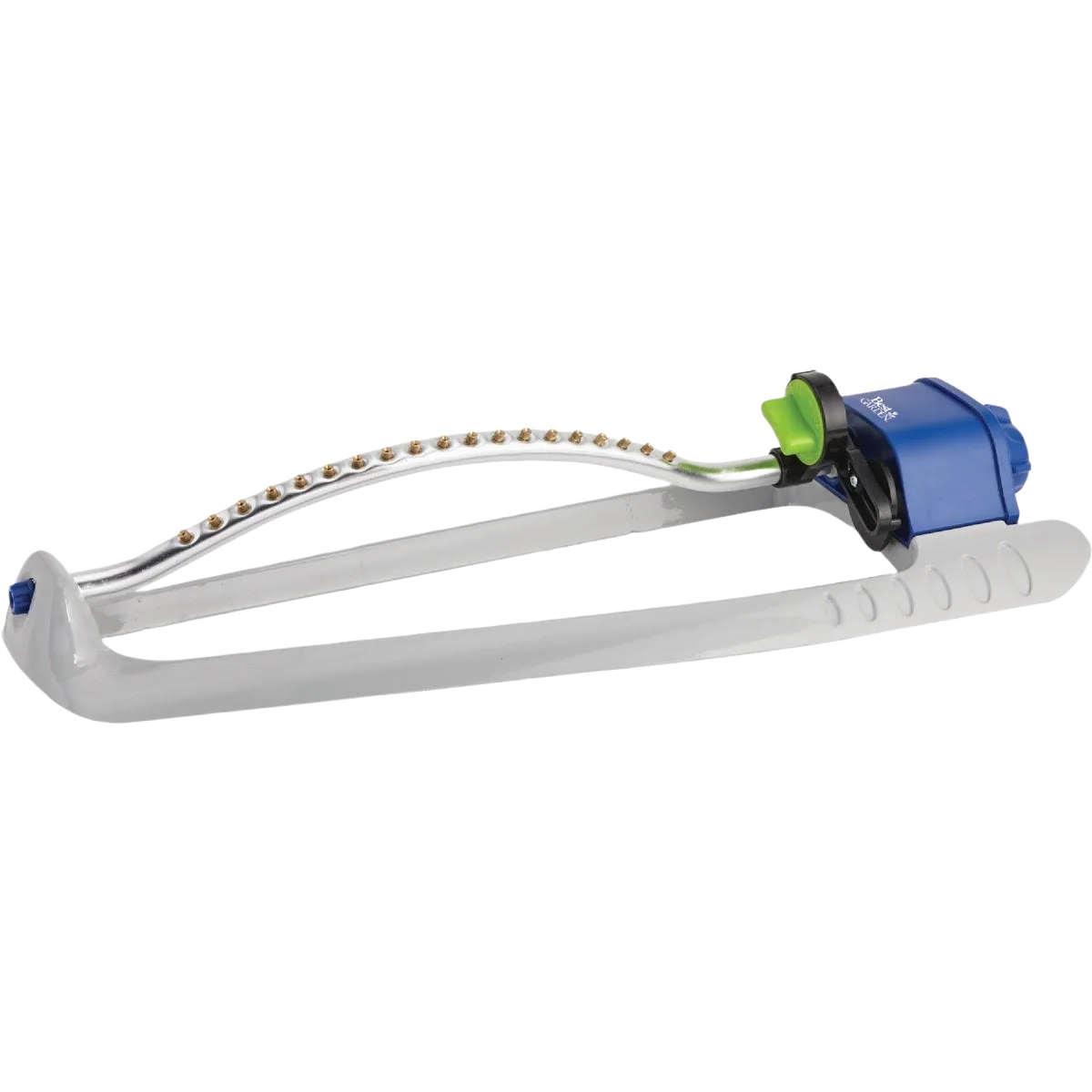 Secure Garden Metal Blue and Gray Oscillating Sprinkler 3500 sq. ft. Sophisticated