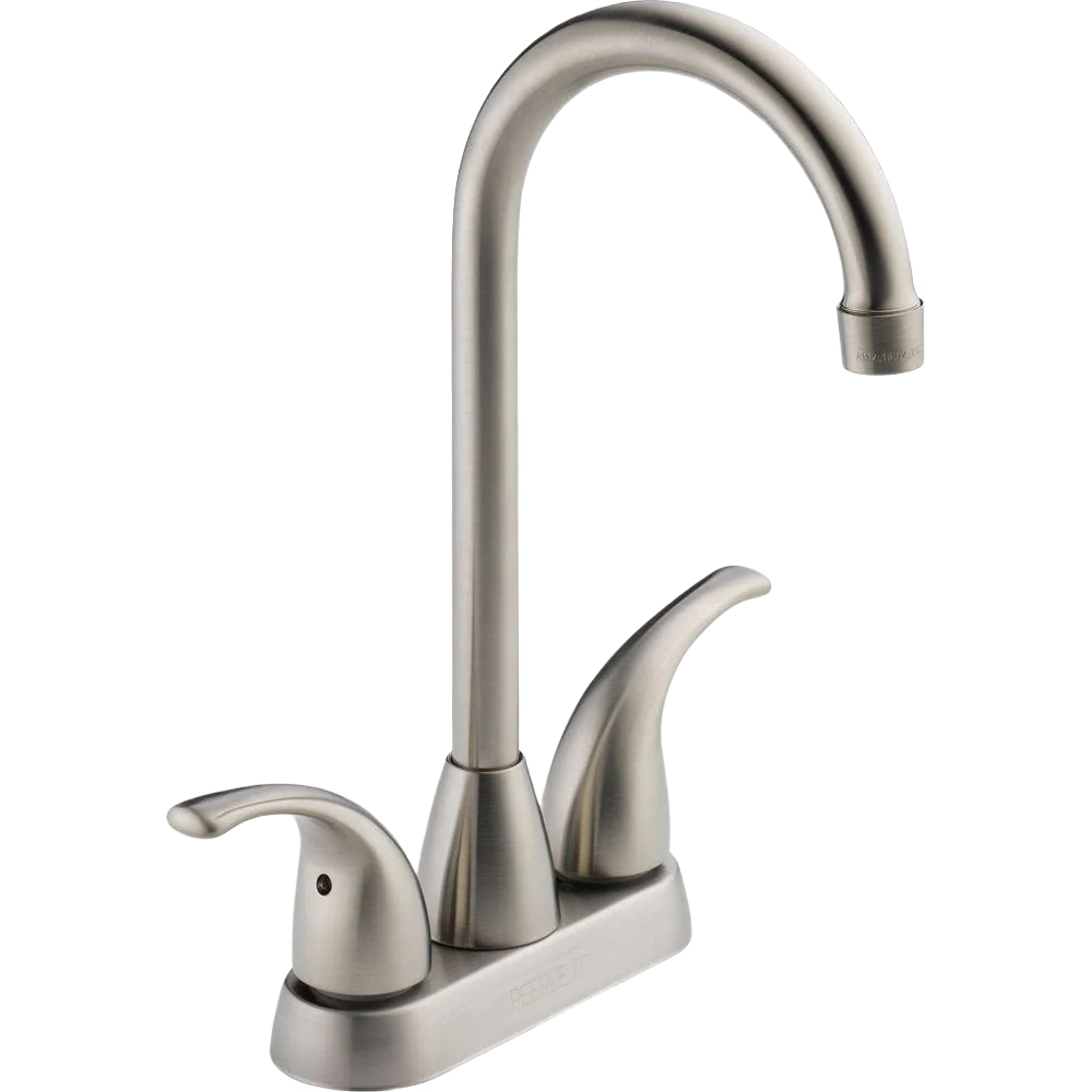 Reliable Peerless Two Handle Bar Prep Faucet Stainless Powerful