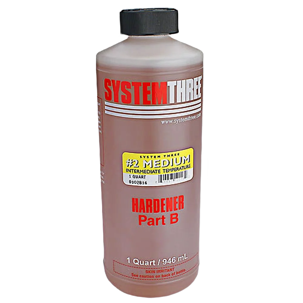 Expertly Made System Three General Purpose Epoxy Hardener 2 Quart Certified