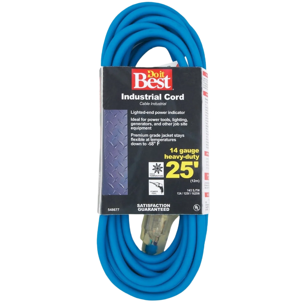 Elegant Do it Blue 14 3 Industrial Outdoor Extension Cord 25 ft. Prestigious