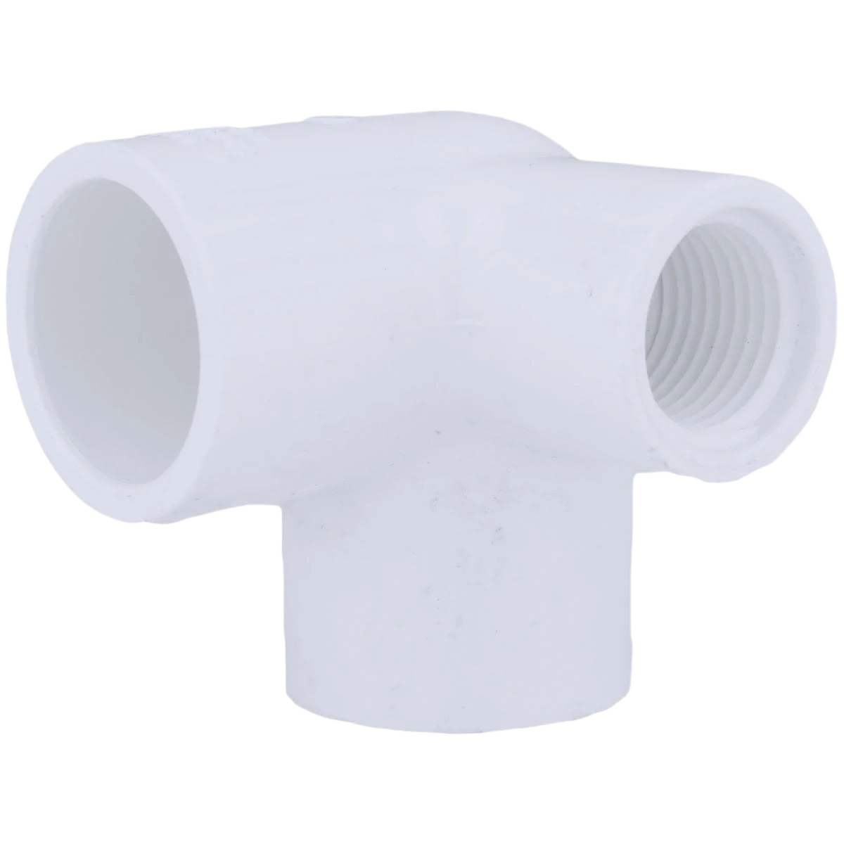 Pure Charlotte Pipe Female Schedule 40 PVC 90 Deg. Elbow with Side Inlet 3 4 In. 3 4 In. Slip x 1 2 In. Advanced