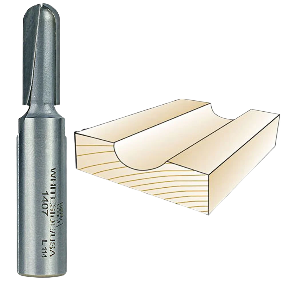Convenient Whiteside Core Box Bit 1 2 in. SH x 3 16 in. R x 3 8 in. CD Responsible