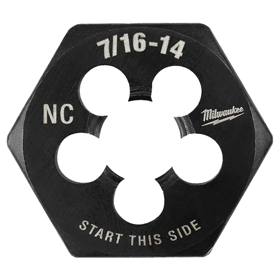 Fast Milwaukee 7 16-14 NC 1 Hex Threading Die Carefully Designed
