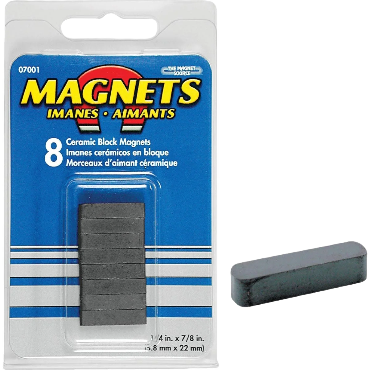 Dependable Master Magnetics Magnetic Block 7 8 In. x 1 4 In. Fast