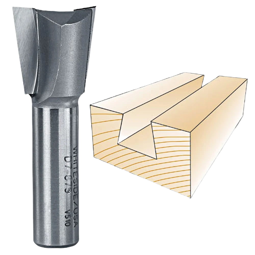 Proven Whiteside Dovetail Bit 1 2 in. SH x 7 8 in. LD x 7 deg. Casual