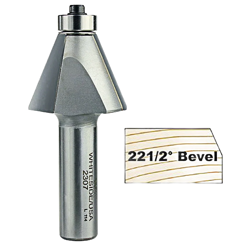 Exceptional Whiteside 22-1 2 deg. Edge Bevel Bit 1 2 in. SH x 15 16 in. CL x 7 8 in. CH Comfortable