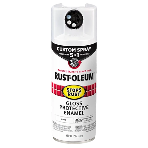 Elite Rust-Oleum Protective Enamel w 5-in-1 Spray Gloss White Premium