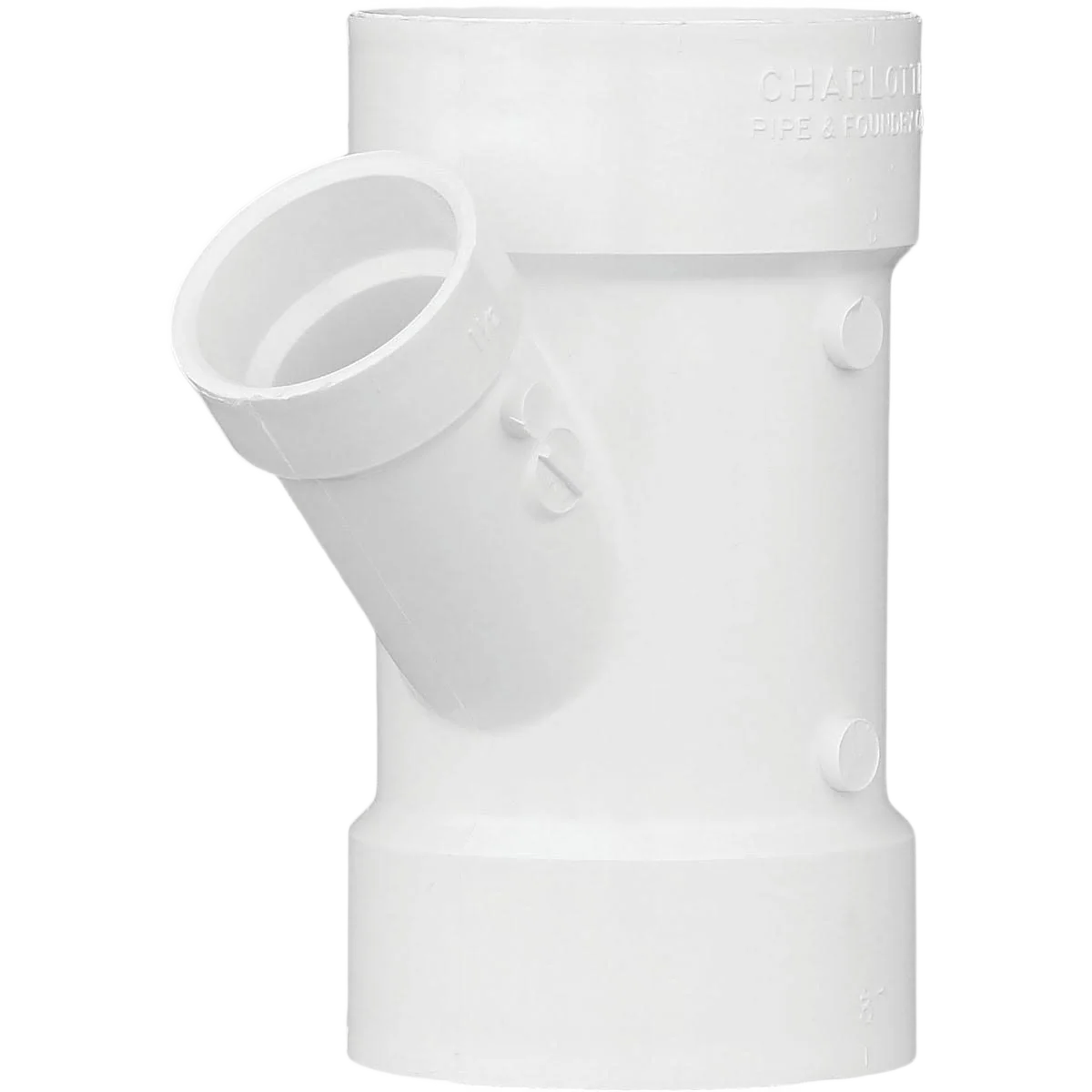 Superior Charlotte Pipe Schedule 40 PVC-DWV Reducing Wye 3 In. x 1-1 2 In. Original