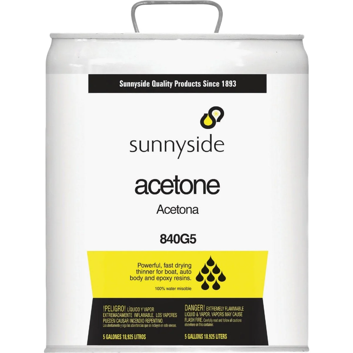 Classic Sunnyside Acetone 5 Gallon Fine
